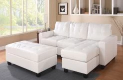 Lyssa Reversible Sectional (White)