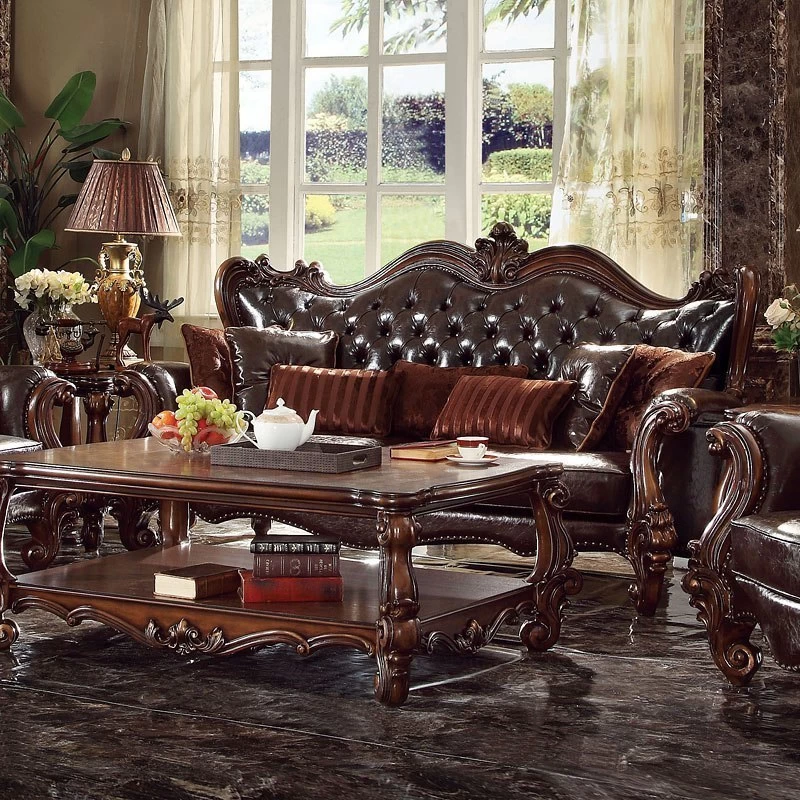 Versailles Sofa (Dark Brown PU) 1 Versailles Sofa (Dark Brown PU)