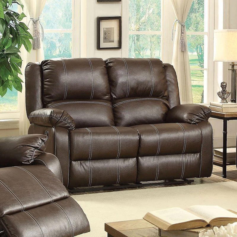 Zuriel Reclining Loveseat (Brown) 1 Zuriel Reclining Loveseat (Brown)