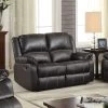 Zuriel Reclining Loveseat (Black)