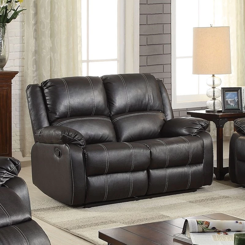 Zuriel Reclining Loveseat (Black) 1 Zuriel Reclining Loveseat (Black)