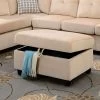Belville Storage Ottoman (Beige)