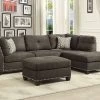 Laurissa Right Chaise Sectional W/ Ottoman (Charcoal)