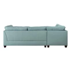 Laurissa Left Chaise Sectional W/ Ottoman (Light Teal) -Professional Furniture Discount Store 54390 sec 5