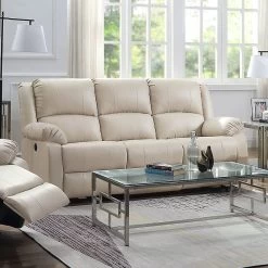 Zuriel Power Reclining Sofa (Beige)