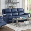 Zuriel Power Reclining Sofa (Blue)