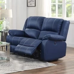 Zuriel Power Reclining Loveseat (Blue)