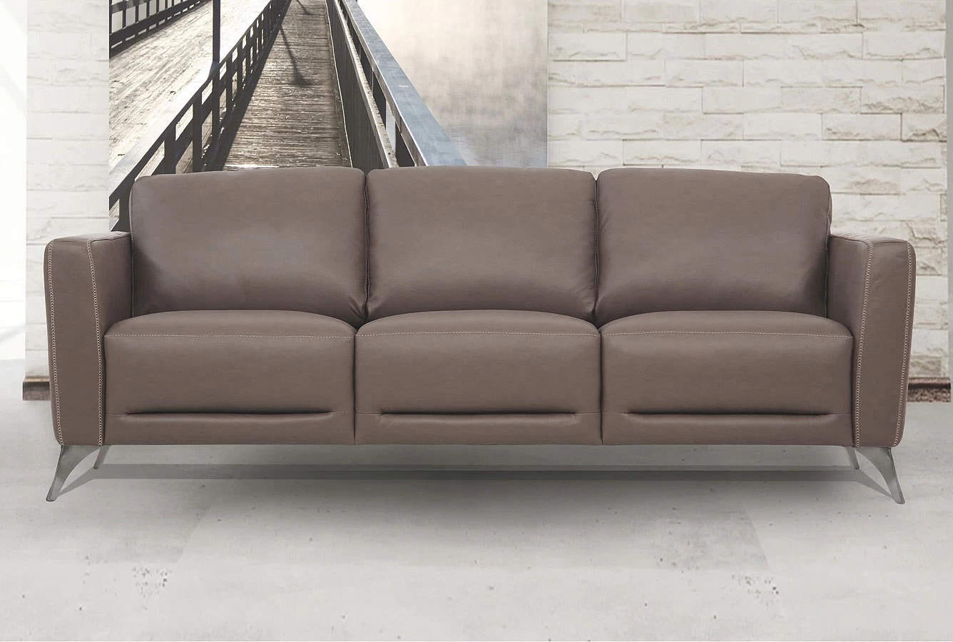 Malaga Sofa (Taupe) 2 Malaga Sofa (Taupe) - Image 2