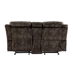 Zubaida Glider Reclining Loveseat (Chocolate) -Professional Furniture Discount Store 55021 loveseat 5
