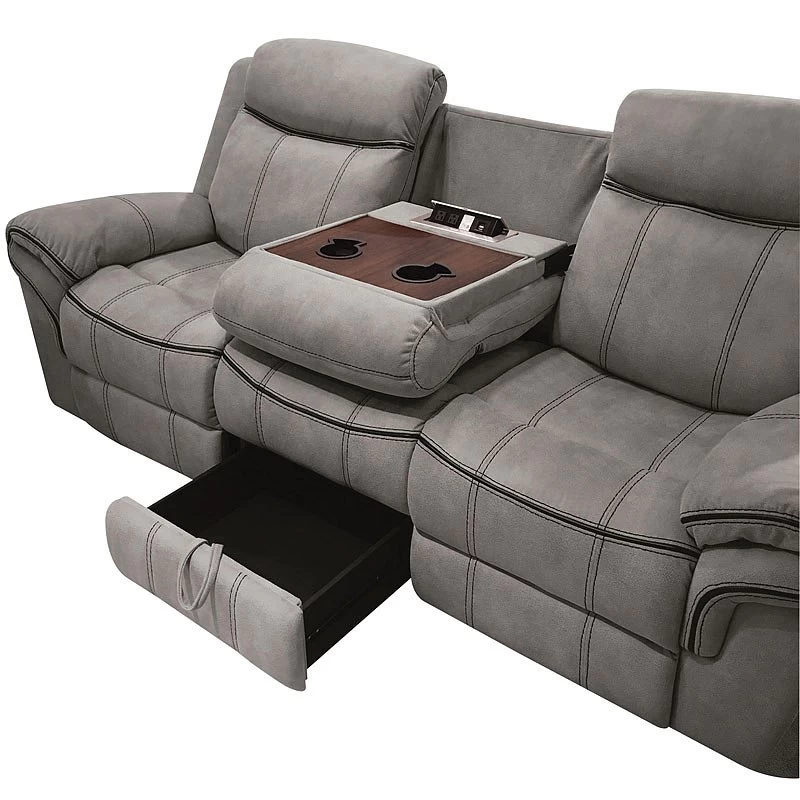 Zubaida Reclining Sofa (Gray) 6 Zubaida Reclining Sofa (Gray) - Image 6