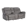 Zubaida Glider Reclining Loveseat (Gray)