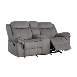 Zubaida Glider Reclining Loveseat (Gray) -Professional Furniture Discount Store 55026 loveseat 4
