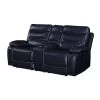 Aashi Reclining Loveseat (Navy)