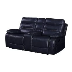 Aashi Reclining Loveseat (Navy)
