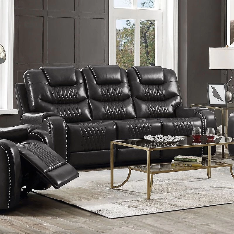 Braylon Reclining Sofa (Magnetite) 2 Braylon Reclining Sofa (Magnetite) - Image 2