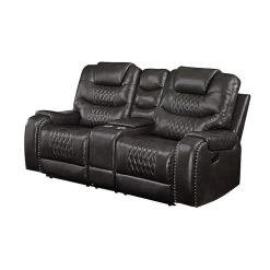 Braylon Reclining Loveseat (Magnetite)