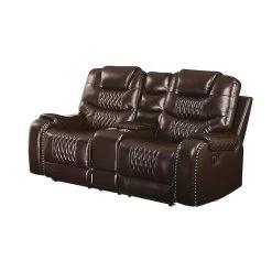 Braylon Reclining Loveseat (Brown)