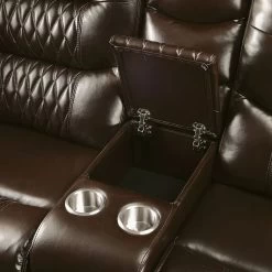 Braylon Reclining Loveseat (Brown) -Professional Furniture Discount Store 55416 loveseat 6