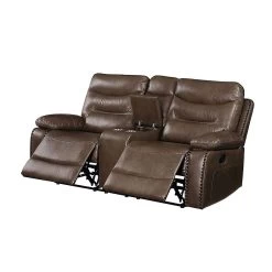 Aashi Reclining Loveseat (Brown) -Professional Furniture Discount Store 55421 loveseat 4