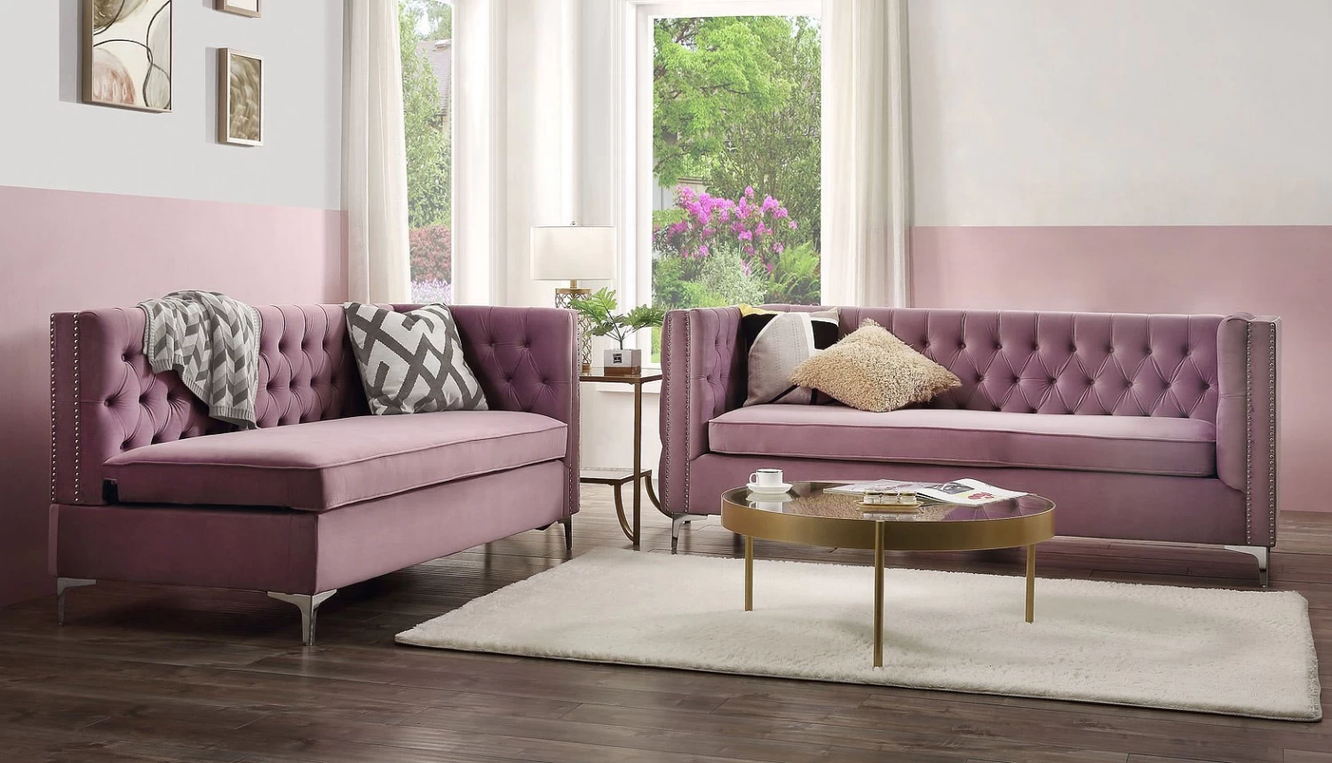 Rhett Right Chaise Sectional (Purple) 3 Rhett Right Chaise Sectional (Purple) - Image 3