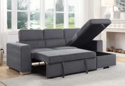 Natalie Reversible Storage Sleeper Sofa Sectional -Professional Furniture Discount Store 55530 sec 3
