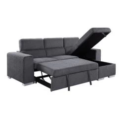 Natalie Reversible Storage Sleeper Sofa Sectional -Professional Furniture Discount Store 55530 sec 4