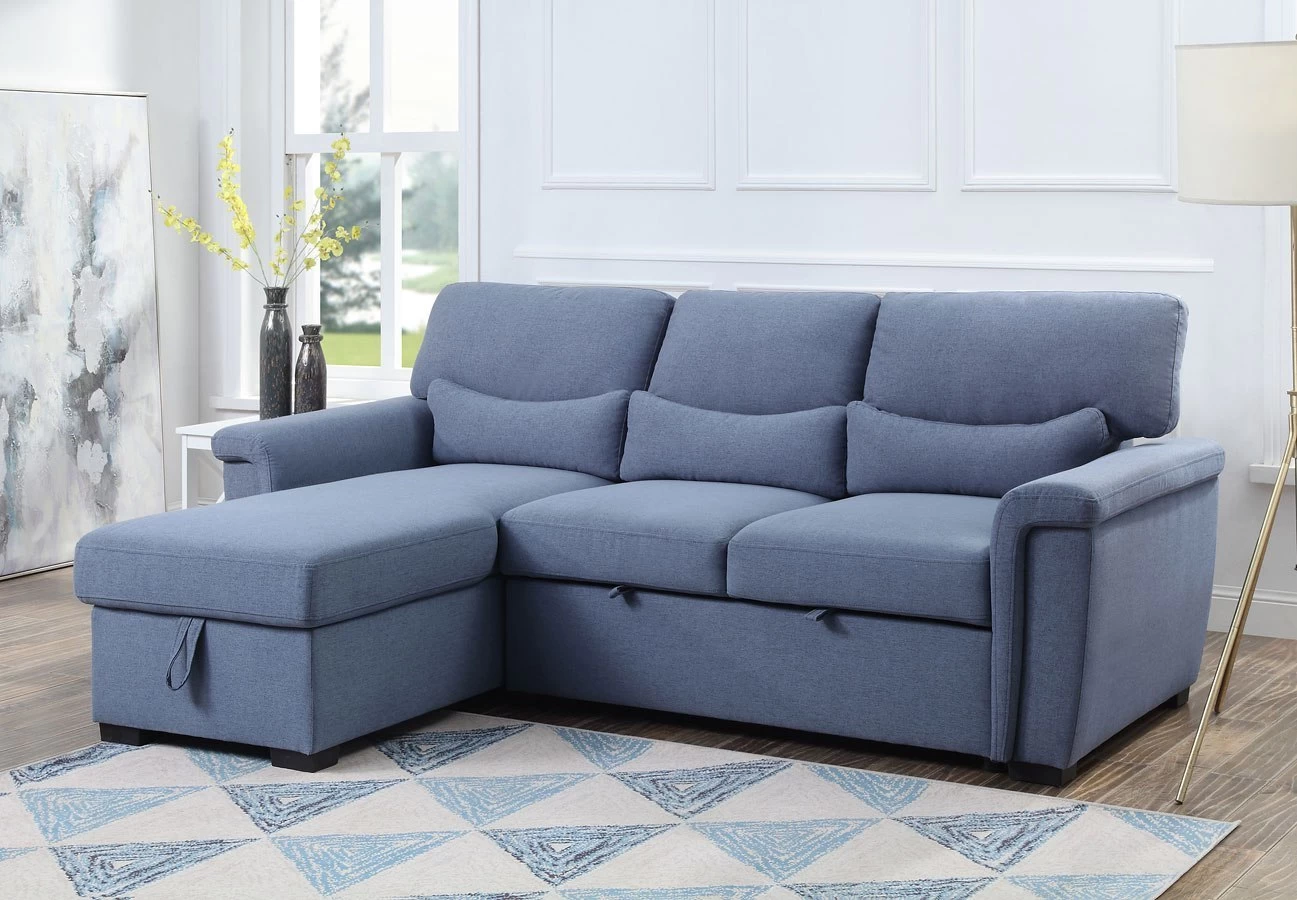 Haruko Reversible Storage Sleeper Sofa Sectional 1 Haruko Reversible Storage Sleeper Sofa Sectional