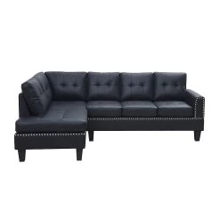 Jeimmur Sectional (Black PU) -Professional Furniture Discount Store 56465 sec 3
