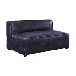 Birdie Modular Armless Loveseat (Vintage Blue)