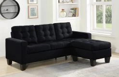 Earsom Reversible Sectional (Black)