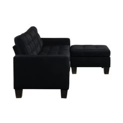 Earsom Reversible Sectional (Black) -Professional Furniture Discount Store 56660 sec 3