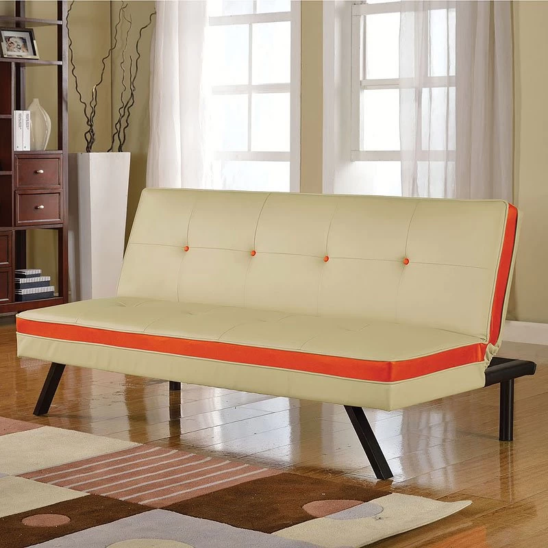 Penly Sofa Bed (Cream And Red) 1 Penly Sofa Bed (Cream And Red)
