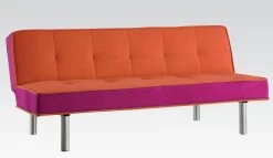Hailey Sofa Bed (Orange And Purple)