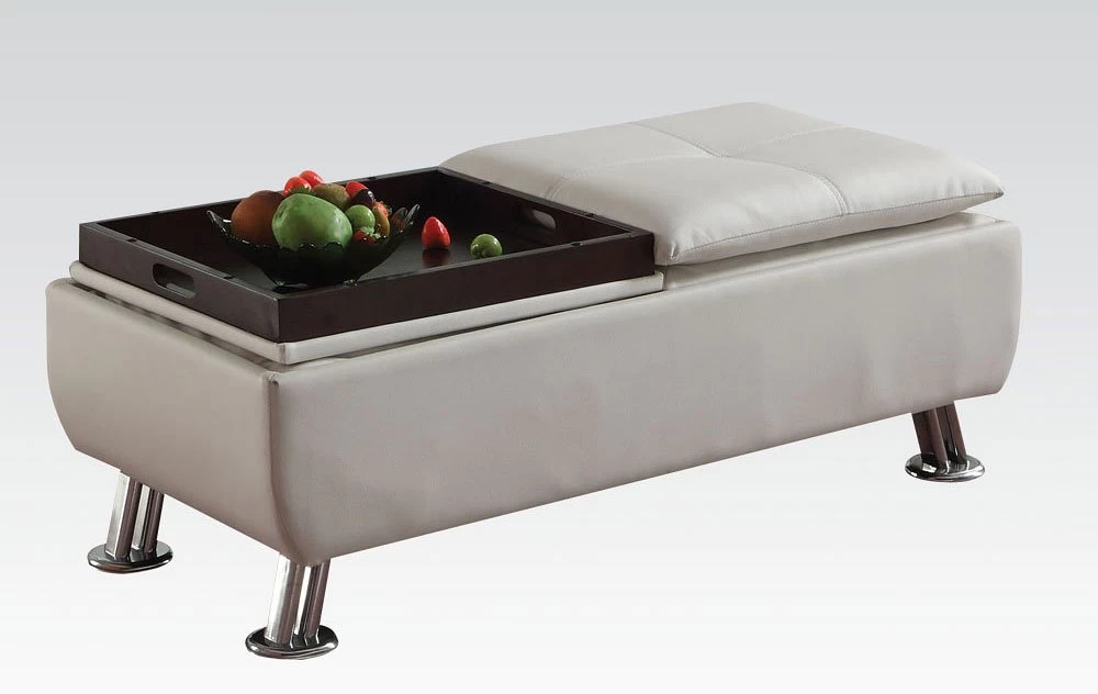 Derrick Ottoman W/ Storage And Tray 2 Derrick Ottoman W/ Storage And Tray - Image 2