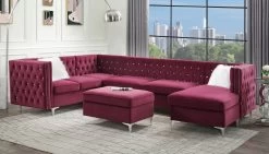 Jaszira Modular Sectional (Burgundy) 13 Jaszira Modular Sectional (Burgundy) -Professional Furniture Discount Store 57330 mod sec set 1