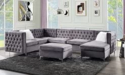 Jaszira Modular Sectional (Gray) 13 Jaszira Modular Sectional (Gray) -Professional Furniture Discount Store 57370 mod sec set 1