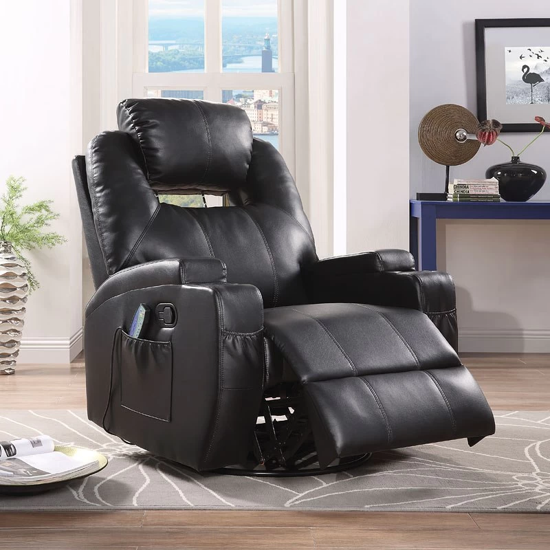 Waterlily Rocker Recliner W/ Swivel (Black) 2 Waterlily Rocker Recliner W/ Swivel (Black) - Image 2