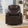 Waterlily Rocker Recliner W/ Swivel (Brown)