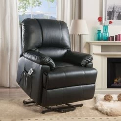 Ixora Recliner W/ Power Lift And Massage (Black)