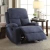 Rosia Recliner (Blue Linen)