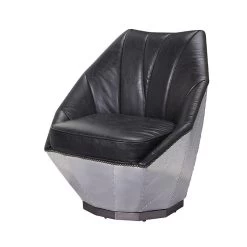 Brancaster Lounge Accent Chair (Distress Espresso)