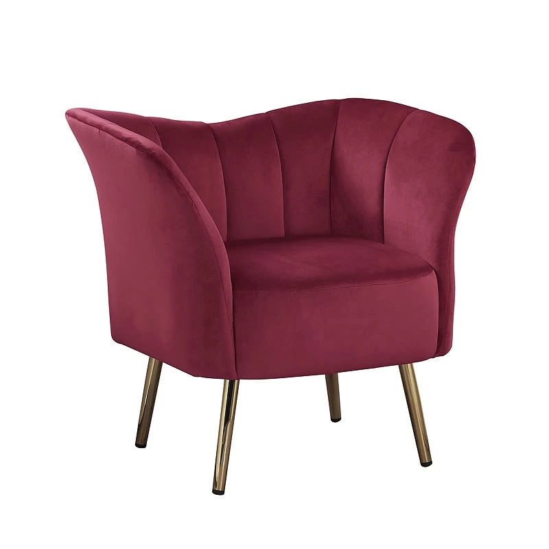 Reese Accent Chair (Burgundy) 1 Reese Accent Chair (Burgundy)