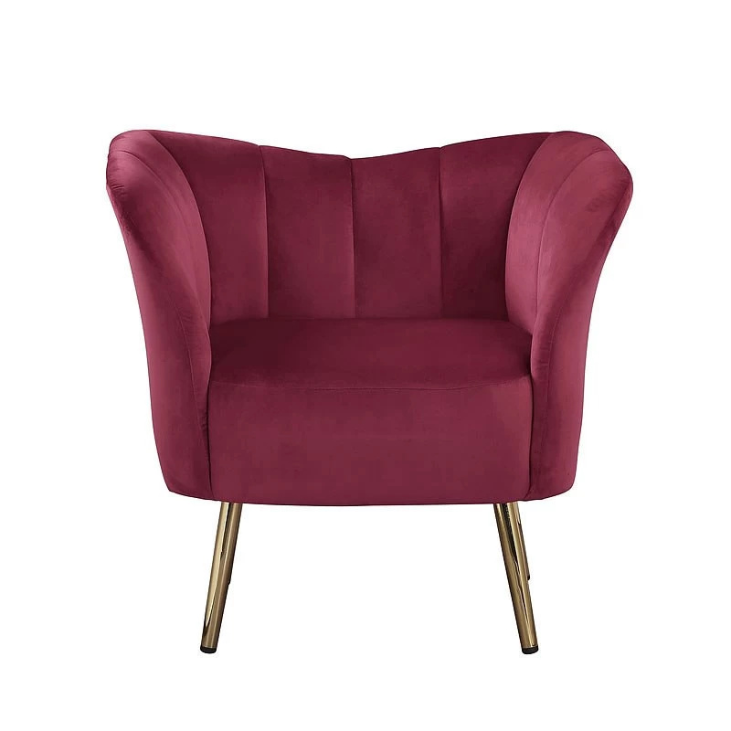 Reese Accent Chair (Burgundy) 3 Reese Accent Chair (Burgundy) - Image 3