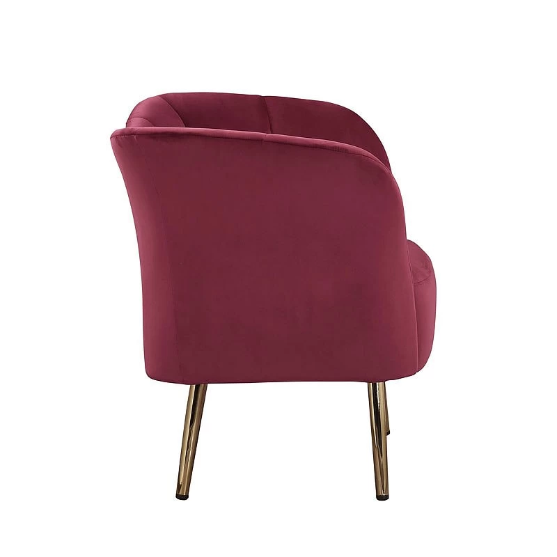 Reese Accent Chair (Burgundy) 4 Reese Accent Chair (Burgundy) - Image 4