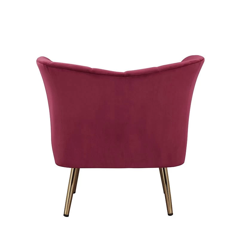Reese Accent Chair (Burgundy) 5 Reese Accent Chair (Burgundy) - Image 5