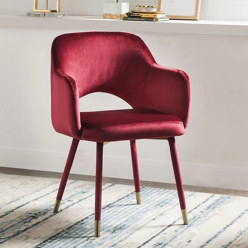 Applewood Accent Chair (Bordeaux-Red) 2 Applewood Accent Chair (Bordeaux-Red) - Image 2