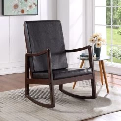 Raina Rocking Chair (Dark Brown)