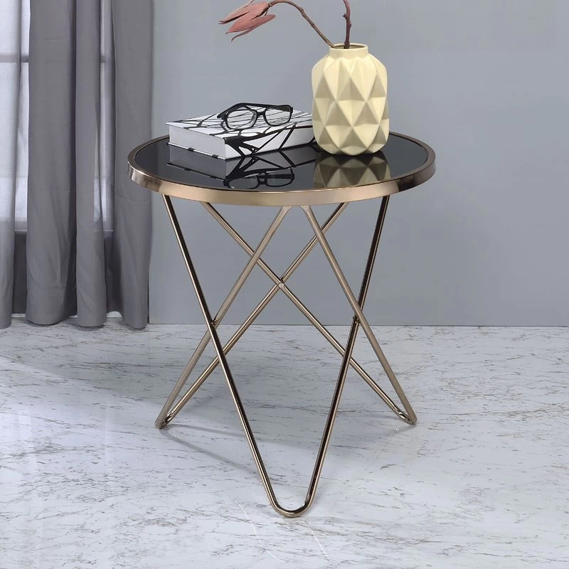 Valora End Table (Smoky Glass) 1 Valora End Table (Smoky Glass)