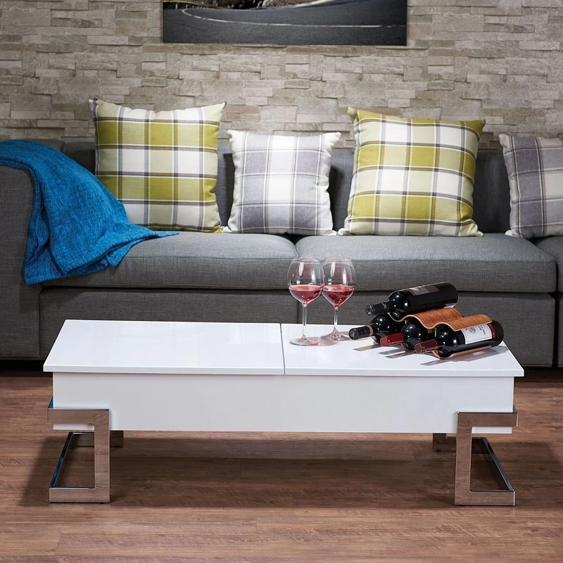Calnan Lift Top Coffee Table (White) 1 Calnan Lift Top Coffee Table (White)