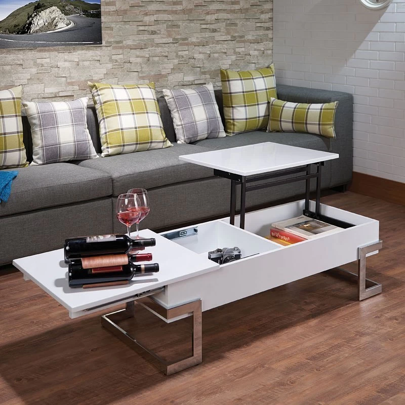 Calnan Lift Top Coffee Table (White) 2 Calnan Lift Top Coffee Table (White) - Image 2